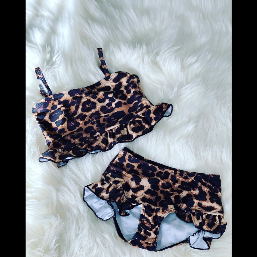 Adorable Toddlers 2pc Leopard Swimsuit